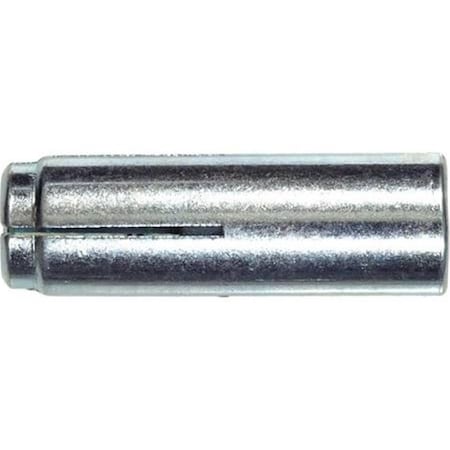 Hillman Short Drop-In Anchor, 1/2" Dia, 2 inch L, Steel 78780